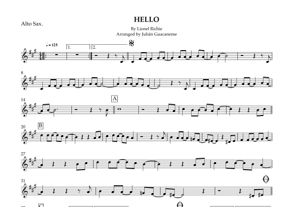 Hello (arr. Julian Guacaneme)