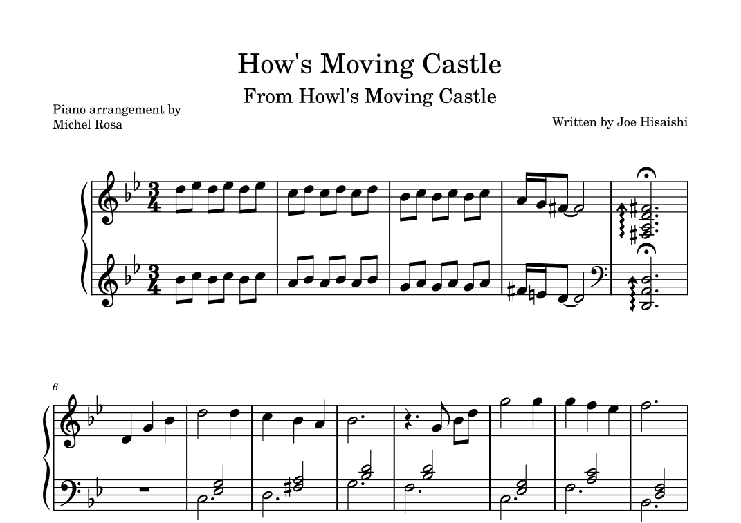 Howl's Moving Castle (arr. Harmonistas)