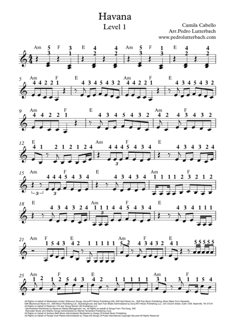 Havana (arr. Pedro Lutterbach)