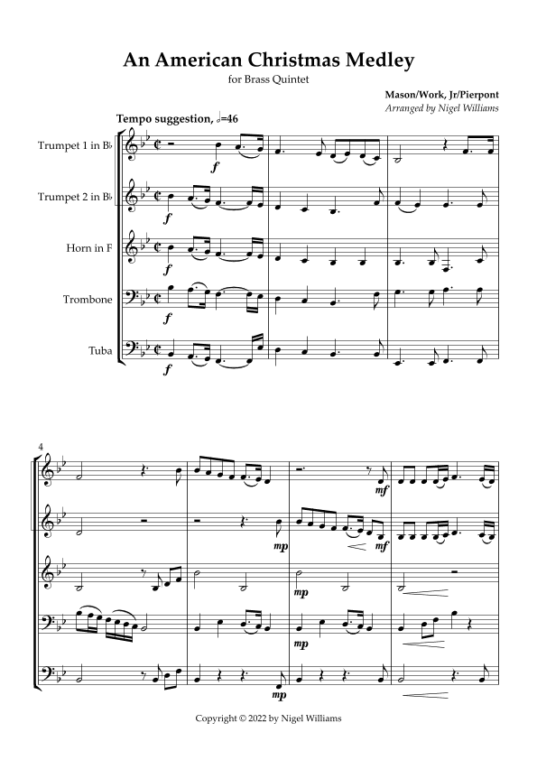 An American Christmas Medley (arr. Nigel Williams)