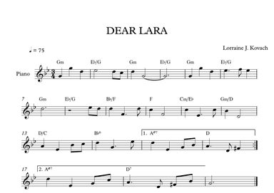 Dear Lara (arr. Mateo Aguilar)