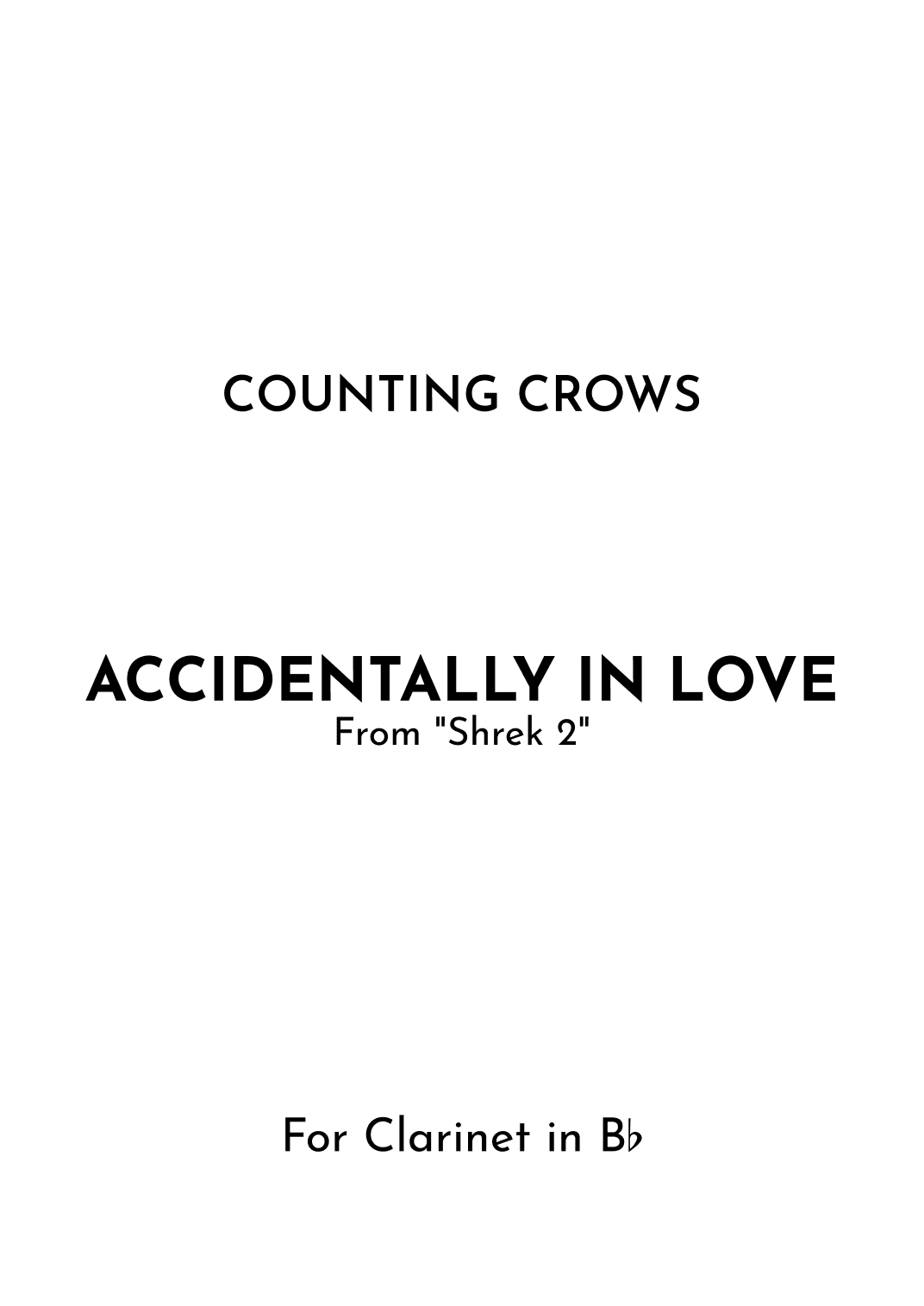 Accidentally In Love (arr. Jireh J.)