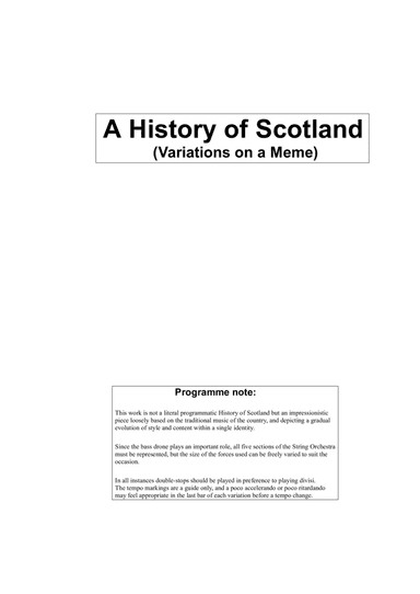 A History of Scotland
