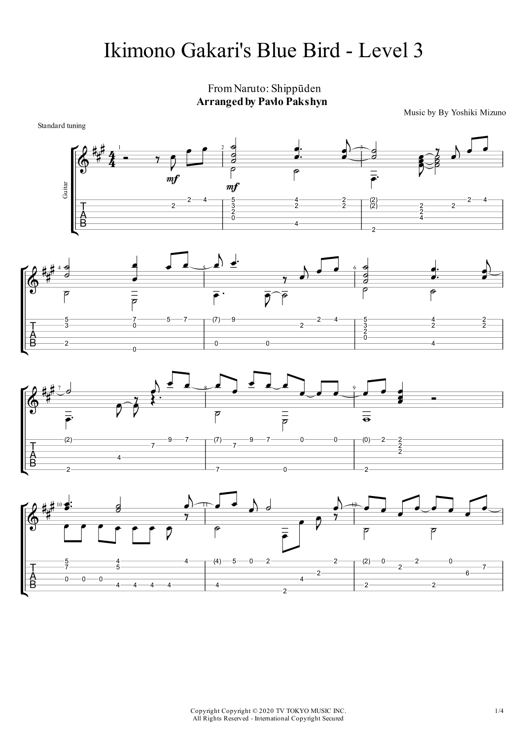 Ikimono Gakari's Blue Bird (arr. Pavlo Pakshyn)