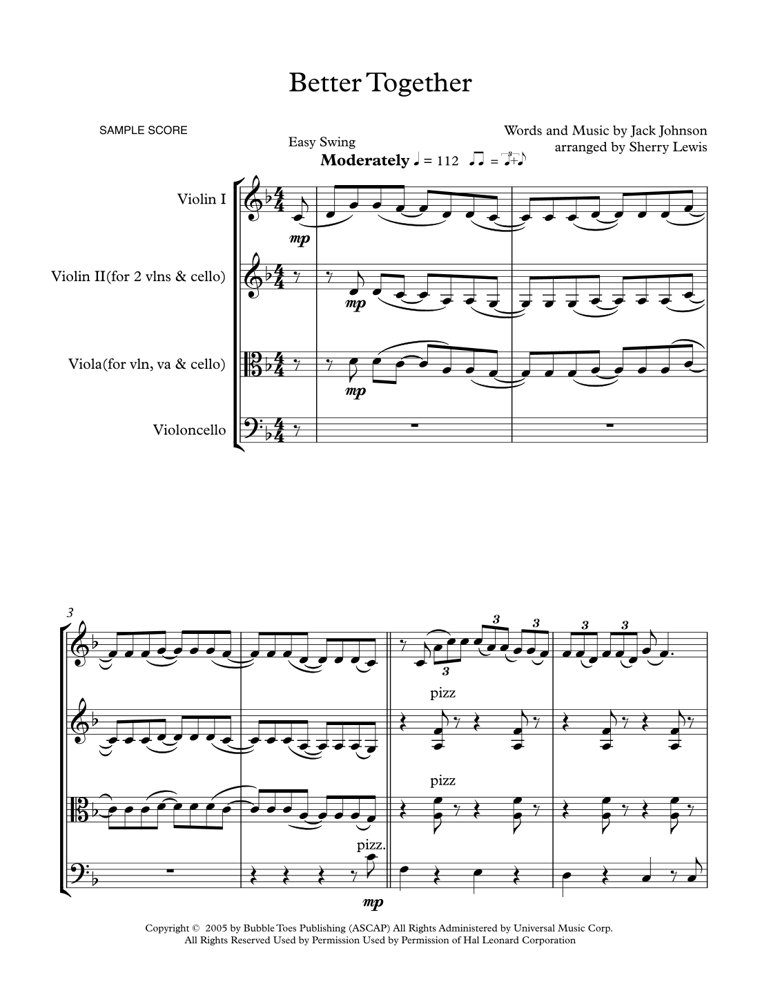 Better Together (arr. Sherry Lewis)