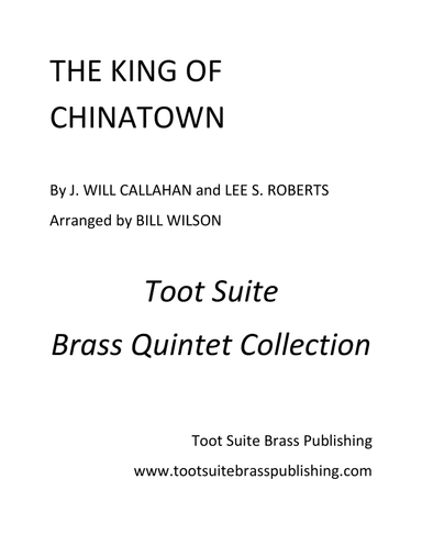 The King of Chinatown (arr. Bill Wilson)