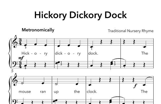 Hickory Dickory Dock (arr. Sidewalk Labs)