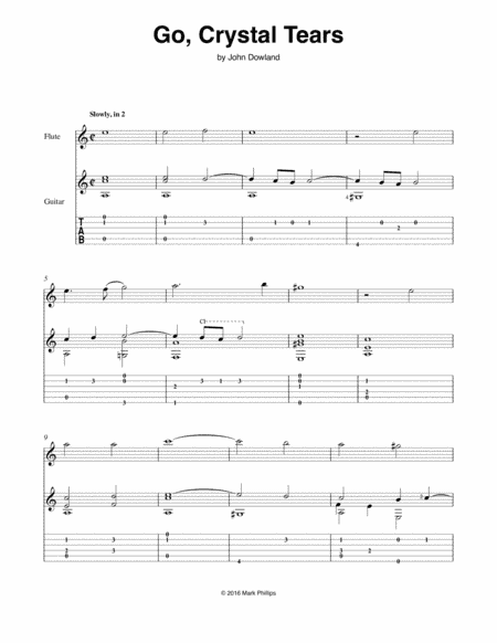 Go, Crystal Tears (arr. Mark Phillips)