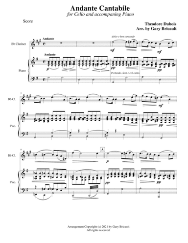 Andante Cantabile (arr. Gary Bricault)