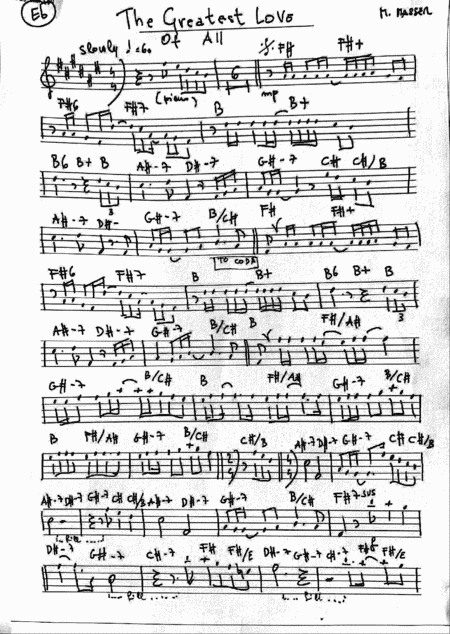 The Greatest Love Of All (arr. Maurizio Leoni)