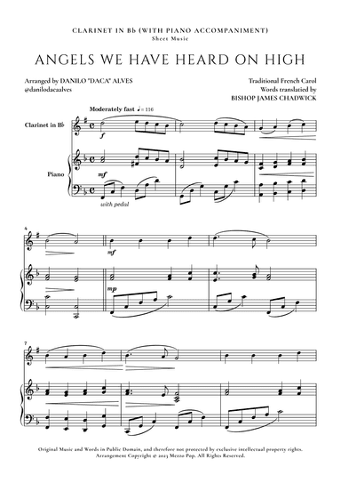 Angels We Have Heard On High (arr. Danilo "Daca" Alves)