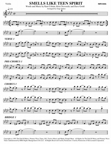 Smells Like Teen Spirit (arr. Jorge Juárez)