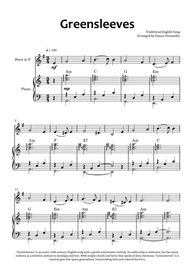 Greensleeves (arr. Glauco Fernandes)