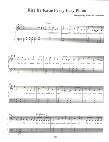 Rise (arr. Diane M. McGahee)
