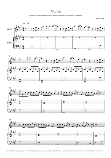 Numb (arr. André Laitano)