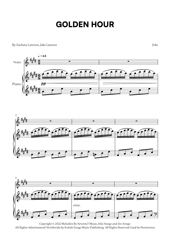 Golden Hour (arr. Cadenza Editions)