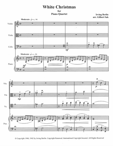 White Christmas (arr. Gilbert Sak)