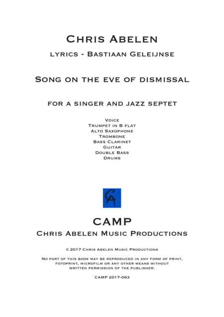 Song on the eve of dismissal