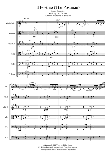 Il Postino (the Postman) (arr. Marcos Henrique Scheffel)