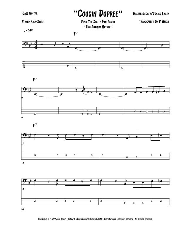 Cousin Dupree (arr. Accubass)