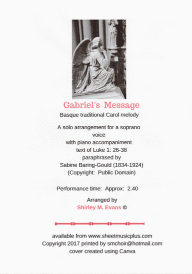 Gabriels Message (arr. Shirley M. Evans.)