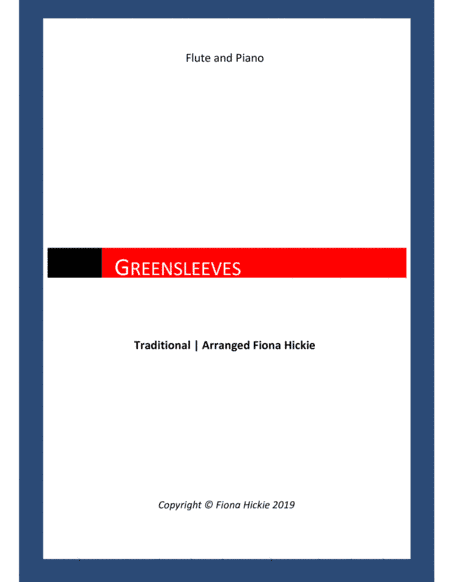 Greensleeves (arr. Fiona Hickie)