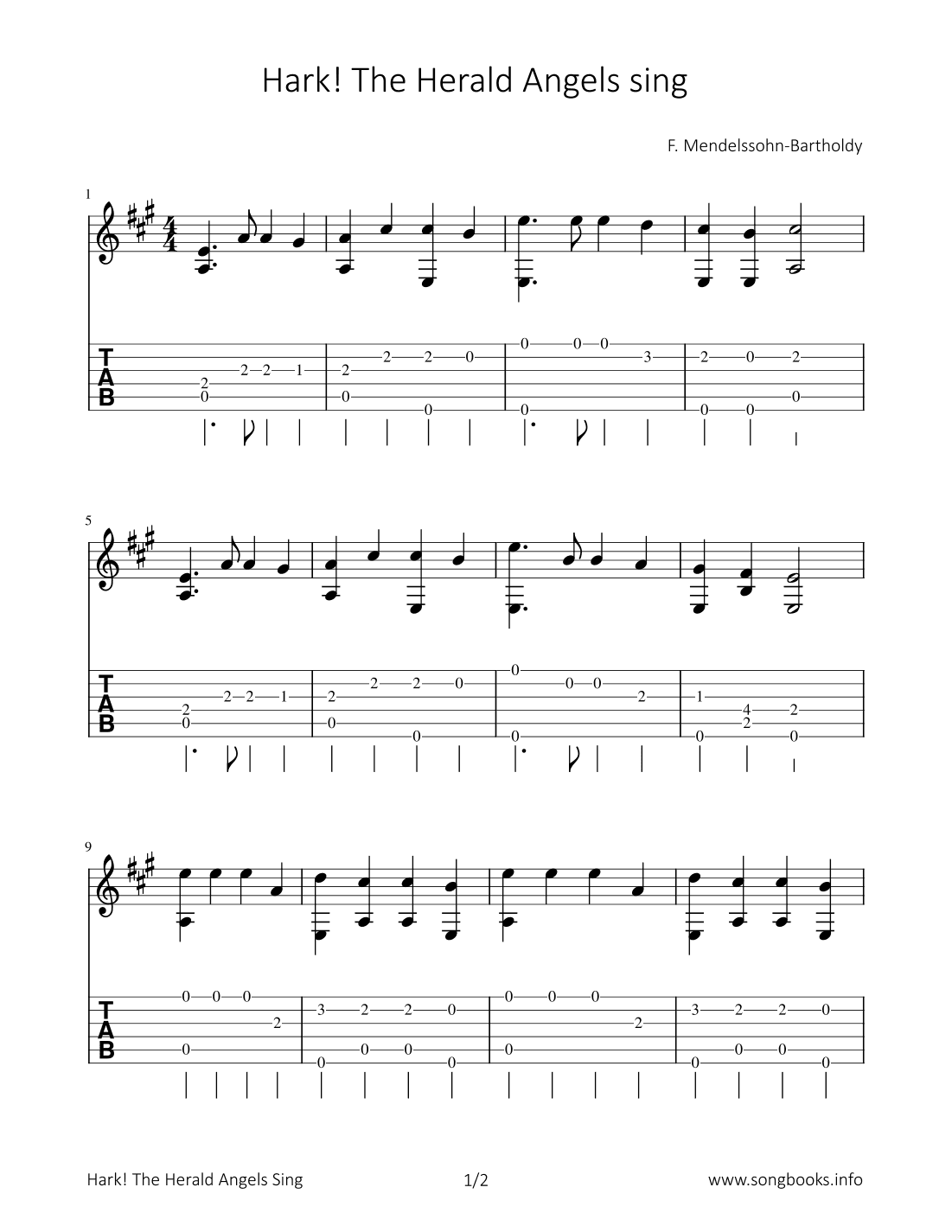 Hark! The Herald angels sing (arr. Bettina Schipp)