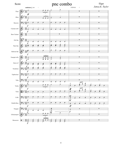 audio explination of my version of Pomp and Circumstance DEMO only - Score Only (arr. James K. Taylor)