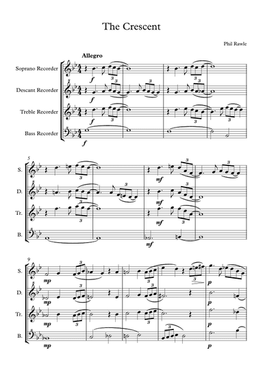 The Crescent - Recorder Quartet