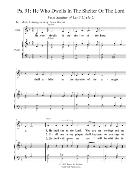 Ps. 91: He Who Dwells In The Shelter Of The Lord