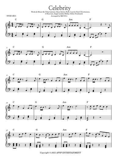 Celebrity (arr. 멜로디버그)