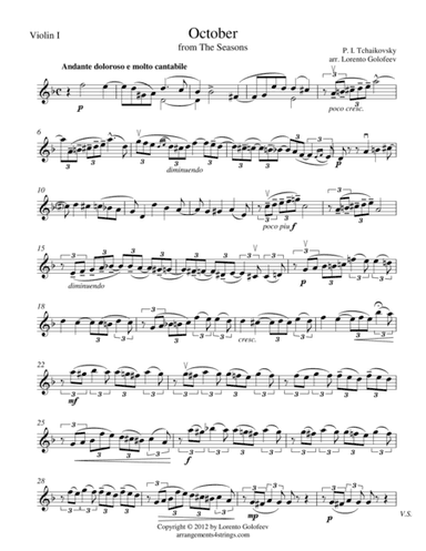 October (arr. Lorento Golofeev)