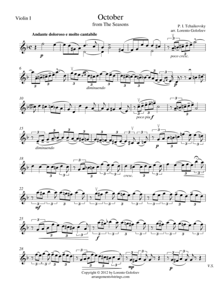 October (arr. Lorento Golofeev)