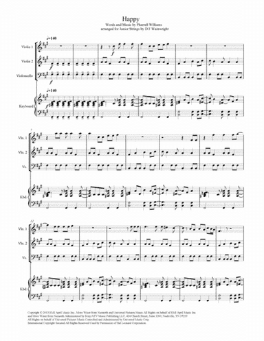 Happy (arr. D F Wainwright)
