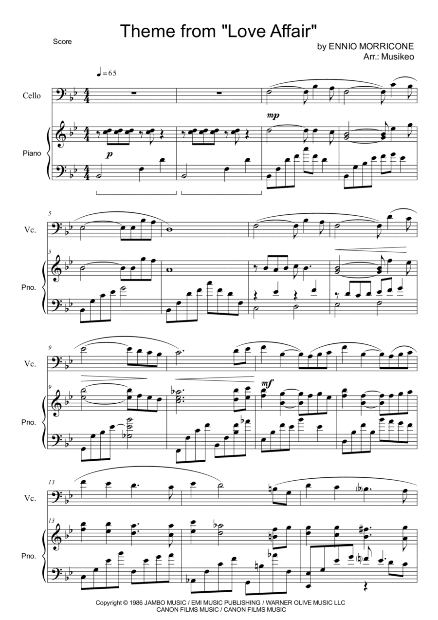 Love Affair (title Theme) (arr. Musikeo)