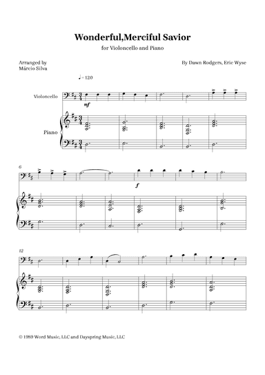 Wonderful, Merciful Savior (arr. Márcio Silva)