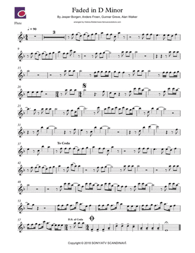 Faded (arr. Helena Bidder/hbmusicsolutions)