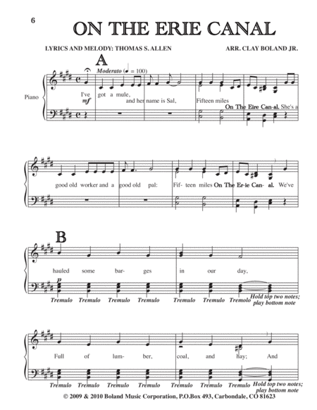 ON THE ERIE CANAL (arr. Clay Boland Jr.)
