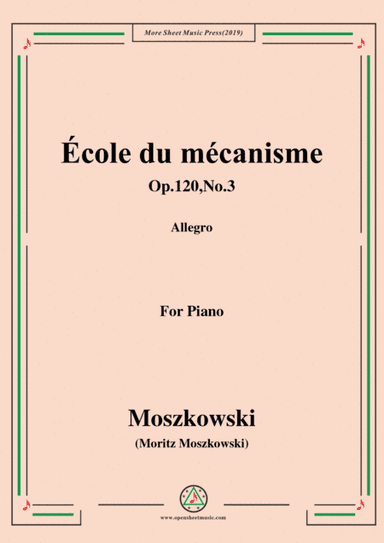 Duvernoy-École du mécanisme,Op.120,No.3,for Piano (arr. MSM)