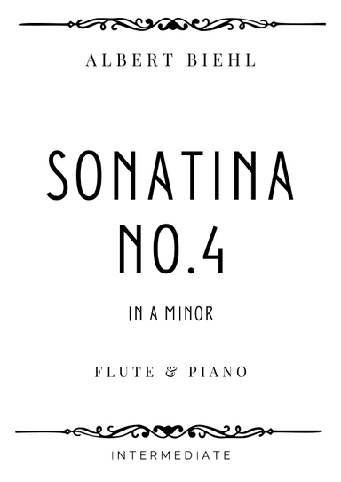 Biehl - Sonatina No. 4 Op. 94 in A minor - Intermediate (arr. Piacere Music Sheets)