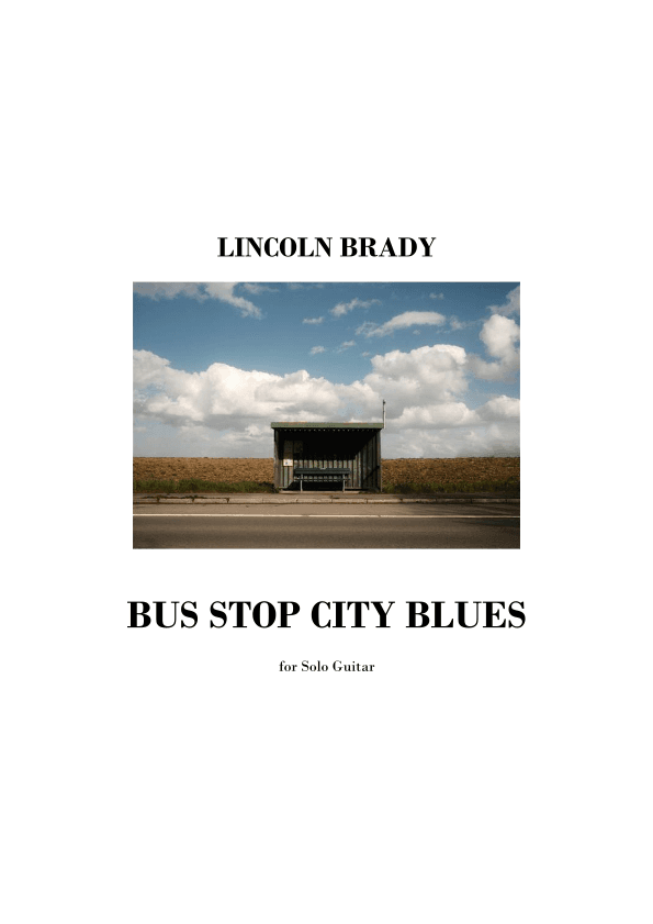 BUS STOP CITY BLUES - Solo Guitar