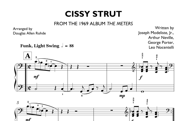 Cissy Strut (arr. Douglas Allen Rohde)
