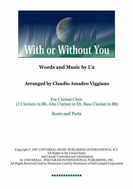 With Or Without You (arr. Claudio Amadeo Viggiano)