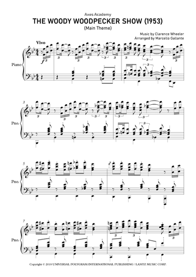 The Woody Woodpecker Show (arr. Marcello Gallante)