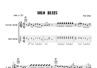 Blues solo Guitar