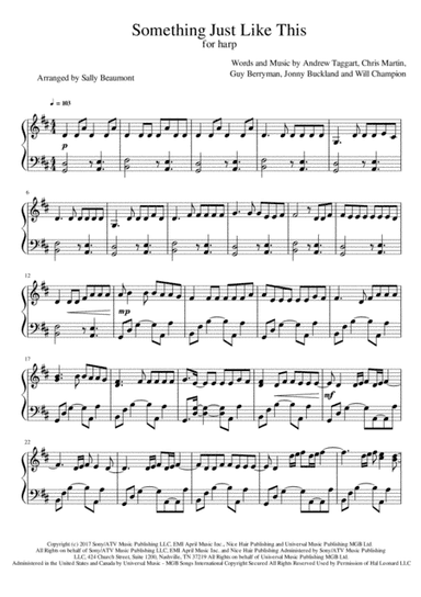 Something Just Like This (arr. Sally Beaumont)