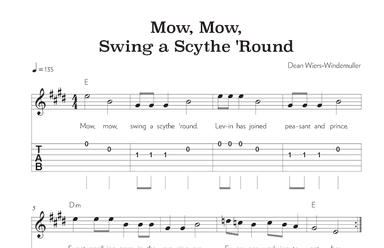 Mow, Mow, Swing a Scythe 'Round