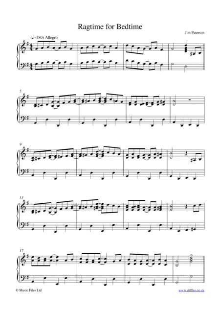 Ragtime for Bedtime