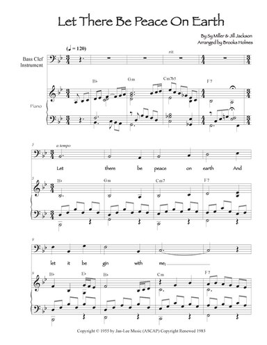 Let There Be Peace On Earth (arr. Brooks Holmes)