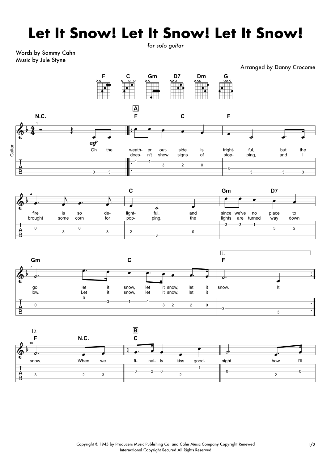 Let It Snow! Let It Snow! Let It Snow! (arr. Danny Crocome)